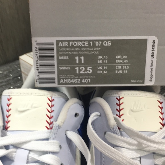 Nike Air Force 1 ‘07 QS game royal/sail-football g - Picture 7 of 7